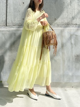 「DAIS-Y（デイジー）のアイテム」を使った、mikaさん（レディース・157cm）の春コーディネート