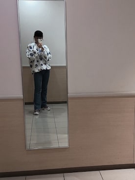 「blue」｜「アイテム（スウェット）」を使った、ｹﾞｿ   （相互◎）さん（レディース・162cm）の春コーディネート