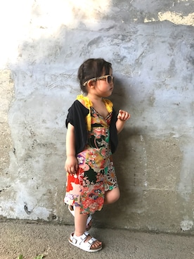 ワンピース ドレスを使った 和柄 のキッズ人気ファッションコーディネート Wear