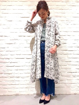 「BITTOKO（ビットコ）のアイテム（パンツ）」を使った、miiさん（レディース・166cm）の春コーディネート