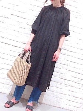 「BITTOKO（ビットコ）のアイテム（パンツ）」を使った、miiさん（レディース・166cm）の夏コーディネート