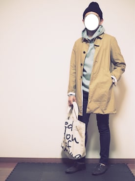 「SETTING CRACKS（セッティングクラックス）のアイテム（バッグ）」を使った、さっくさん（メンズ・165cm）の冬コーディネート