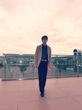 「VANS（バンズ）のアイテム（スニーカー、ブラック系）」を使った、翔さん（メンズ・170cm）の秋コーディネート