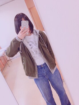「TDL」｜「アイテム（ブルゾン）」を使った、kanataさん（レディース・161cm）の春コーディネート