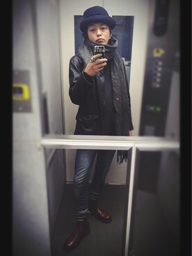 「KENT（ケント）のアイテム」を使った、ぽんさん（メンズ・175cm）の冬コーディネート