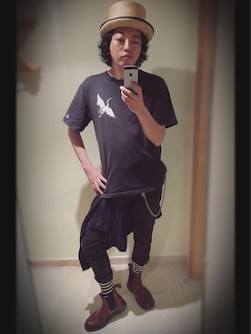 「IOLANI（イオラニ）のアイテム」を使った、ぽんさん（メンズ・175cm）の夏コーディネート