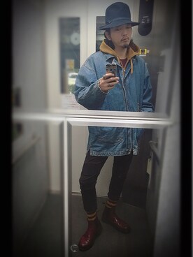 「FILA（フィラ）のアイテム（デニムジャケット）」を使った、ぽんさん（メンズ・175cm）の秋コーディネート
