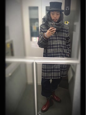 「COMME CA DU MODE（コムサデモード）のアイテム（ジャケット/アウター）」を使った、ぽんさん（メンズ・175cm）の冬コーディネート