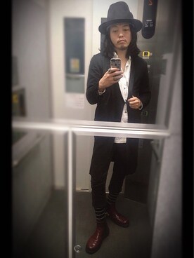 「H&M（エイチ・アンド・エム）のアイテム（カーディガン/ボレロ）」を使った、ぽんさん（メンズ・175cm）の春コーディネート