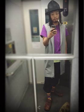 「And A（アンドエー）のアイテム（トップス）」を使った、ぽんさん（メンズ・175cm）の春コーディネート