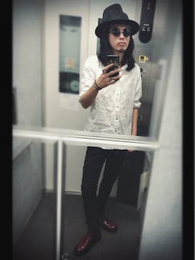 「Shoe BAR（シューバー）のアイテム」を使った、ぽんさん（メンズ・175cm）の夏コーディネート