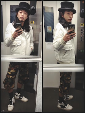 「POOL（プール）のアイテム」を使った、ぽんさん（メンズ・175cm）の秋コーディネート