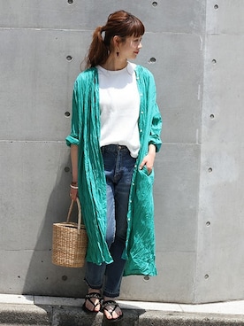 「green」｜ara*さん（レディース・158cm）の夏コーディネート