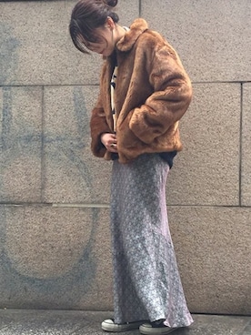 「ファーブルゾン」｜ara*さん（レディース・158cm）の冬コーディネート