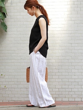 「NICOLAS LAINAS（ニコラスライナス）のアイテム」を使った、ara*さん（レディース・158cm）の春コーディネート