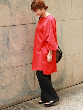 「CAMBER（キャンバー）のアイテム」を使った、ara*さん（レディース・158cm）の夏コーディネート