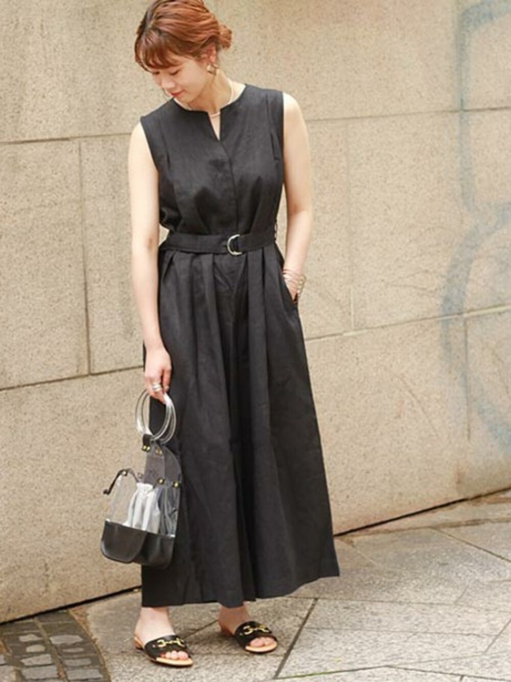 JOURNAL STANDARD relume オールインワン ベルト付 リネン JOURNAL STANDARD relume - JOURNAL STANDARD relume リネン