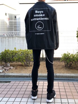 「FR2」｜「アイテム（ジャケット/アウター）」を使った、01<20さん（メンズ・174cm）の冬コーディネート
