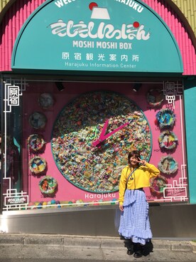 「原宿」｜「アイテム（その他シューズ）」を使った、アスカスさん（レディース・162cm）の春コーディネート