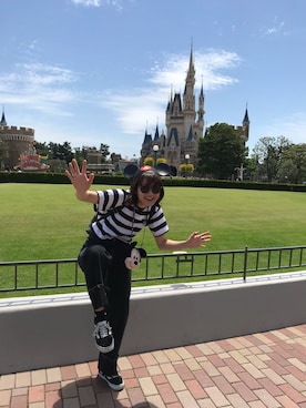 「ミッキーコーデ」｜「アイテム（その他）」を使った、アスカスさん（レディース・162cm）の春コーディネート