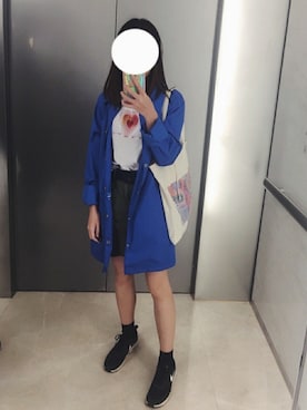 「OUTER SPACE（アウタースペース）のアイテム」を使った、bakuさん（レディース・158cm）の秋コーディネート