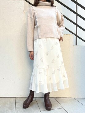 「ストレッチブーツ」｜まりたすさん（レディース・156cm・20代）の秋コーディネート