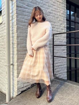 「ストレッチブーツ」｜まりたすさん（レディース・156cm・20代）の秋コーディネート