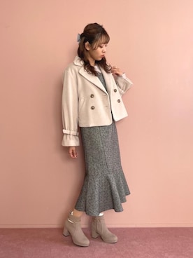 「アイテム（バレッタ/ヘアクリップ）」を使った、まりたすさん（レディース・156cm・20代）の秋コーディネート