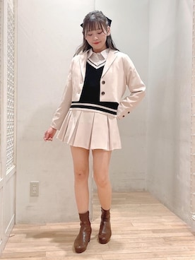 「ストレッチブーツ」｜まりたすさん（レディース・156cm・20代）の冬コーディネート