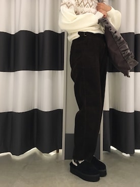「フリルトート」｜Yumeさん（レディース・156cm）の秋コーディネート