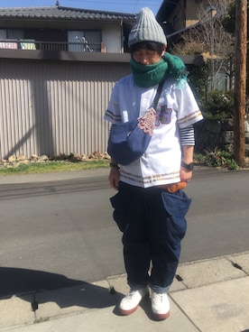 「osharewalker（オシャレウォーカー）のアイテム（パンツ）」を使った、hide104さん（メンズ・162cm）の春コーディネート