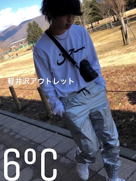 「AVALONE（アヴァロン）のアイテム（パンツ）」を使った、✂︎Shunsukeさん（メンズ・170cm）の冬コーディネート