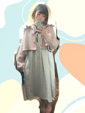 「merry jenny（メリージェニー）のアイテム（その他アウター）」を使った、たぴるこさん（レディース・159cm）の冬コーディネート