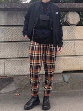 「URBAN RESEARCH Sonny Label（アーバンリサーチサニーレーベル）のアイテム（ナイロンジャケット）」を使った、にぇさん（メンズ・175cm）の秋コーディネート