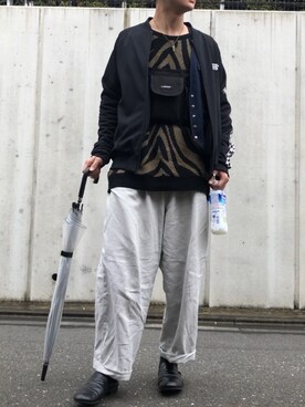 「URBAN RESEARCH Sonny Label（アーバンリサーチサニーレーベル）のアイテム（ナイロンジャケット）」を使った、にぇさん（メンズ・175cm）の春コーディネート