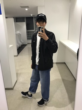 「UNDERCOVER（アンダーカバー）のアイテム（その他アウター）」を使った、あっちゃんさん（メンズ・171cm）の春コーディネート