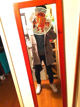 「RRL（ダブル アール エル）のアイテム（デニムジャケット）」を使った、waidさん（メンズ・175cm）の冬コーディネート