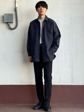 「レースアップシューズ」｜「アイテム（その他アウター）」を使った、taiseiさん（メンズ・174cm）の春コーディネート