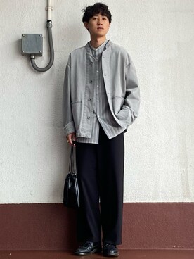 「レースアップシューズ」｜「アイテム（その他アウター）」を使った、taiseiさん（メンズ・174cm）の春コーディネート