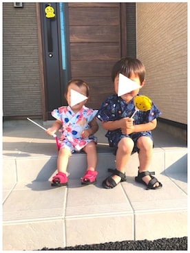 「お祭り」｜「アイテム（その他）」を使った、Re & Anさん（キッズ・100cm）の夏コーディネート