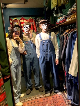 「SILVER TAB（シルバータブ）のアイテム（オールインワン・サロペット）」を使った、ㄓㄓさん（レディース・160cm）の冬コーディネート