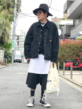 「KIJIMA TAKAYUKI」｜「アイテム（デニムジャケット）」を使った、yopeさん（メンズ・174cm）の春コーディネート