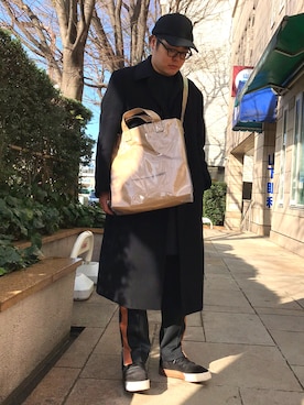 「JOSEPH ABBOUD（ジョセフアブード）のアイテム（ジャケット/アウター）」を使った、yopeさん（メンズ・174cm）の春コーディネート
