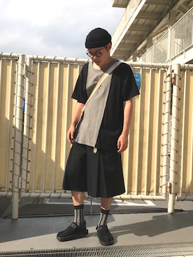 「2018ss」｜「アイテム（帽子）」を使った、yopeさん（メンズ・174cm）の夏コーディネート