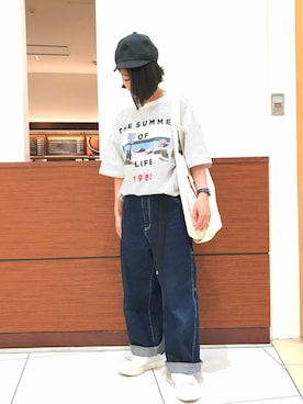 「スタンスミス」｜yopeさん（レディース・152cm）の夏コーディネート