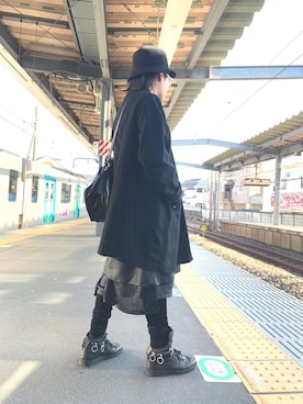 「エアジョーダン」｜「アイテム（その他アウター）」を使った、yopeさん（メンズ・174cm）の冬コーディネート