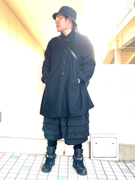 「エアジョーダン」｜「アイテム（その他アウター）」を使った、yopeさん（メンズ・174cm）の冬コーディネート