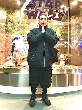 「Gosha Rubchinskiy（ゴーシャラブチンスキー）のアイテム（ジャケット/アウター）」を使った、yopeさん（メンズ・174cm）の冬コーディネート