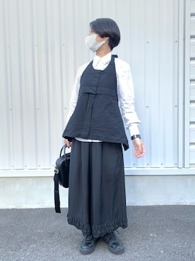「COMME des GARCONS COMME des GARCONS（コムデギャルソンコムデギャルソン）のアイテム（シャツ/ブラウス）」を使った、yopeさん（レディース・153cm）の秋コーディネート