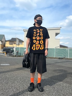 「BLACK COMME des GARÇONS」｜yopeさん（メンズ・174cm）の夏コーディネート